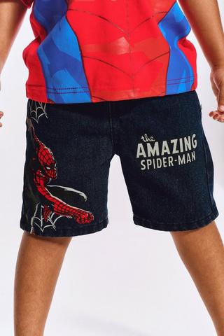 Spiderman Denim Shorts