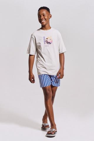 Stripe Swim Shorts