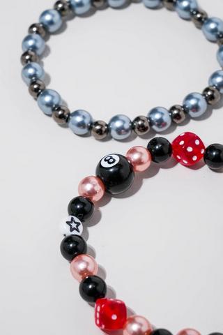2 Pack Beaded Bracelets Set
