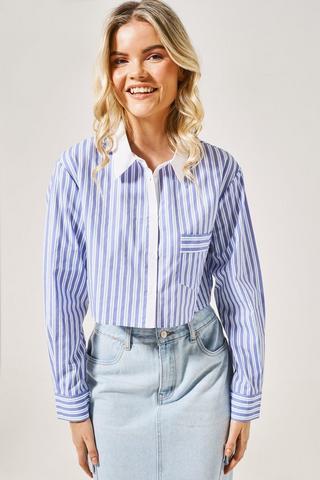 Cropped Long Sleeve Shirt