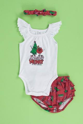 Festive Body Vest Bloomers And Headband Set