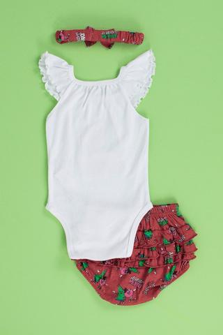 Festive Body Vest Bloomers And Headband Set