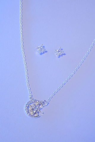 Sterling Silver Necklace and Earring Set
