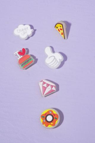 6 Pack Glow In The Dark Shoe Accessories