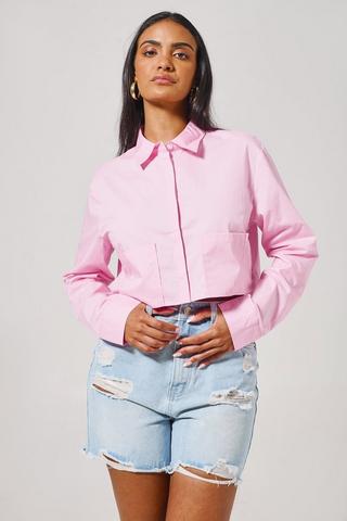 Cropped Long Sleeve Shirt