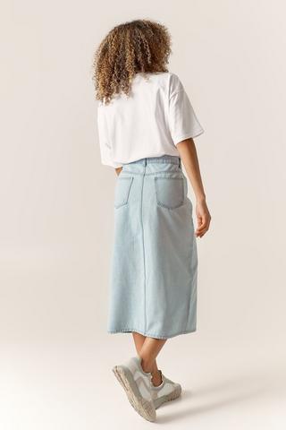Denim Midi Skirt