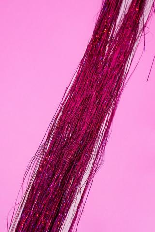 Hair Tinsel - Pink
