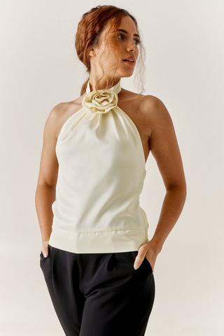 Satin Halter Top
