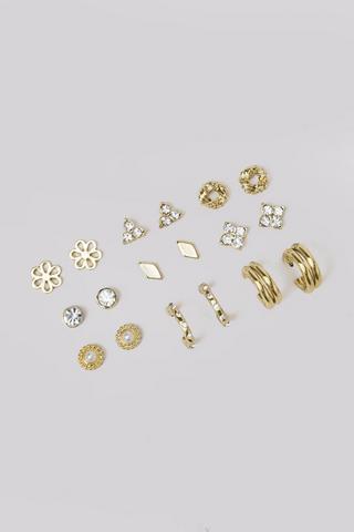 9 Pack Stud Earrings