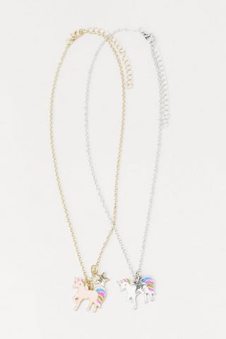 2 Pack Best Friends Necklace Set