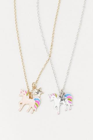 2 Pack Best Friends Necklace Set