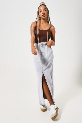 Denim Maxi Skirt