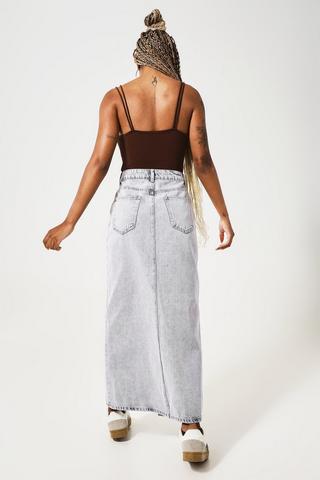 Denim Maxi Skirt