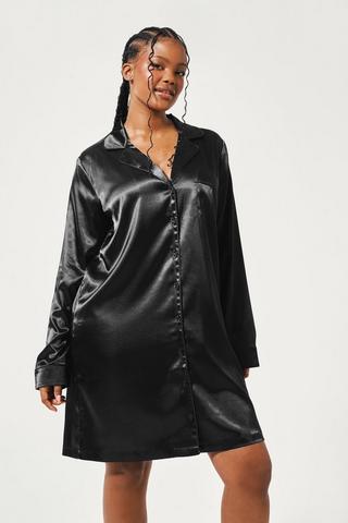 Black Satin Robe, Nightwear & Onesies