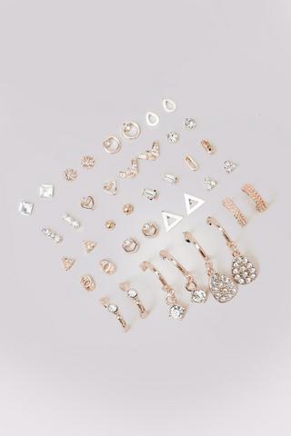 20 Pack Hoop And Stud Earrings