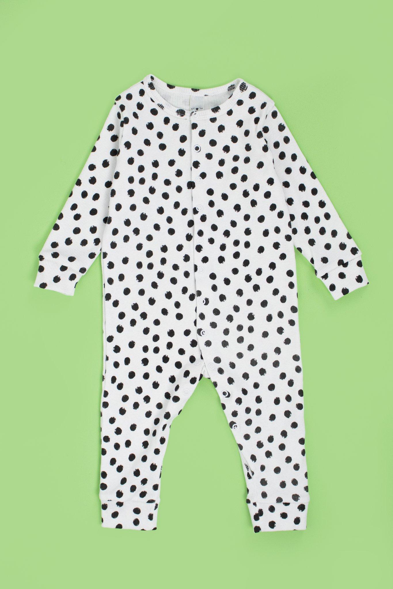 Polka store dot sleepsuit