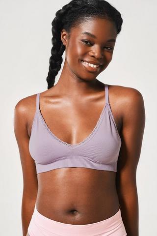 Matte Black Long Line Racer Back Bra - Plus Size