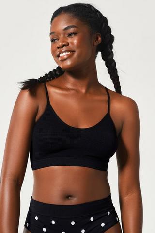 Womens Seamless Crop Top Bra