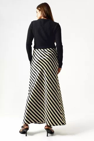 Stripe Slip Skirt