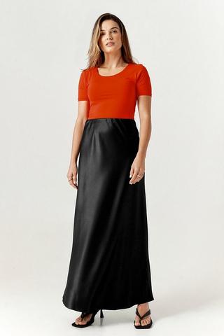 Satin Slip Skirt