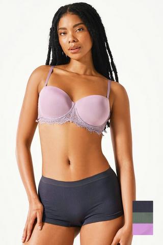 3 Pack Seamless Boyleg