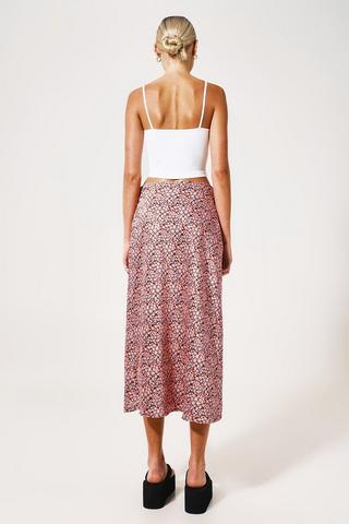 Satin Midi Skirt