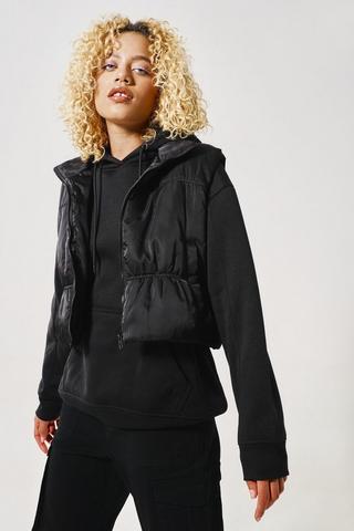 Cropped Puffer Gilet