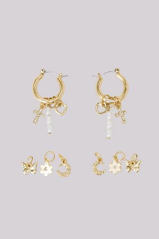 Hoop Earrings With Charms