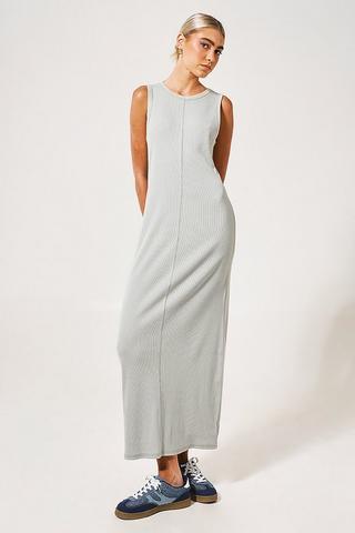 1310203 Grey Strap Maxi Dress main image 1
