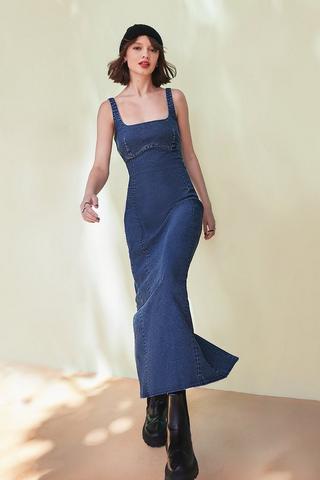 Denim Maxi Dress