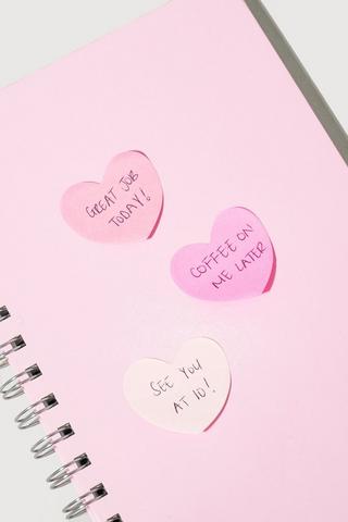 4 Pack Sticky Notes - Heart