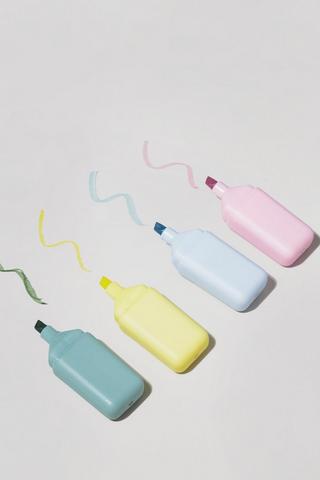4 Pack Mini Highlighters