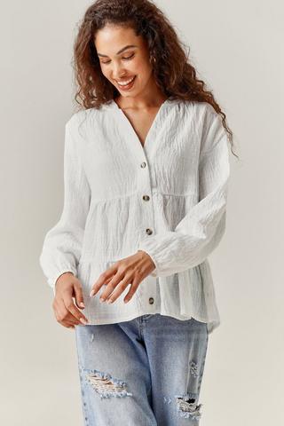 Za Oversized Blouse White Button Up Shirts Women Tops Summer Fashion Ladies  Long Sleeve Big Size Woman Long Shirt Tunic 210315 From 13,24 €