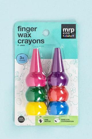 6 Pack Finger Crayons