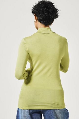 Long Sleeve Turtle Neck Top