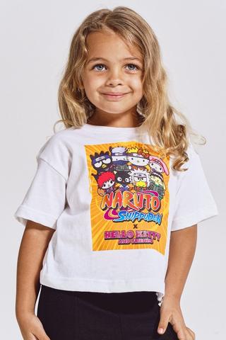 Hello Kitty And Naruto Boxy T-Shirt