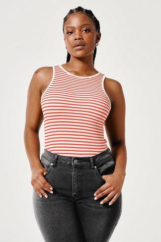 Stripe Seamless Tank Top