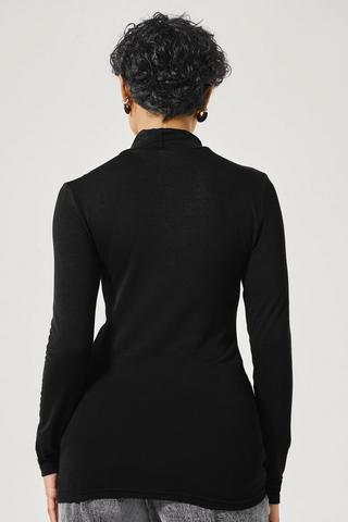 Long Sleeve Turtle Neck Top