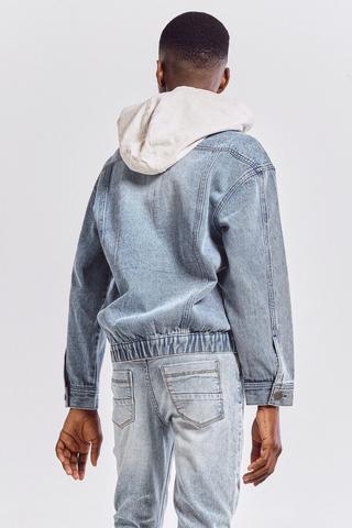 Hooded Denim Jacket