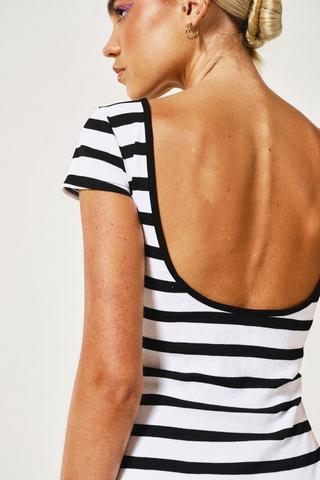 Stripe Bodycon Dress