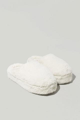 Platform Fluffy Slipper