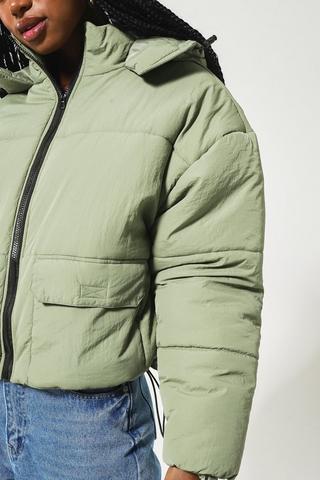 Oversized Utility Puffer Jacket