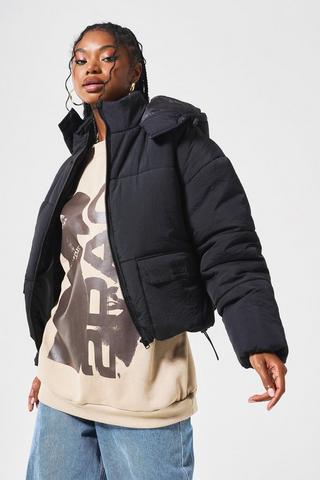 Oversized Utility Puffer Jacket