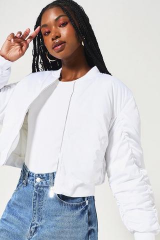 Cropped Bomber Jacket