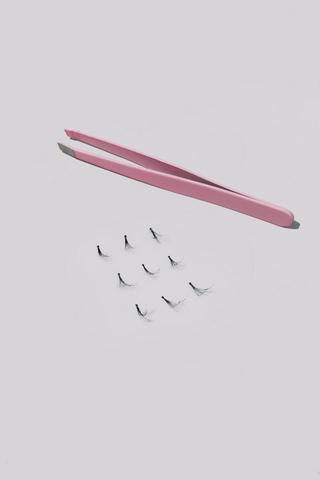 Individual Lashes And Tweezer Set