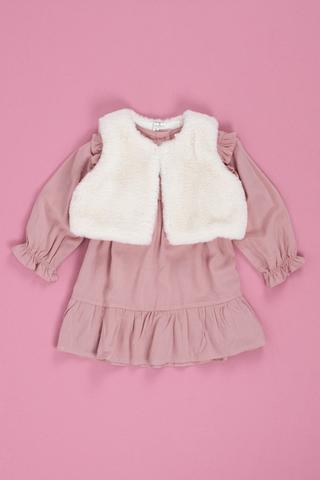 Dress And Gilet Set