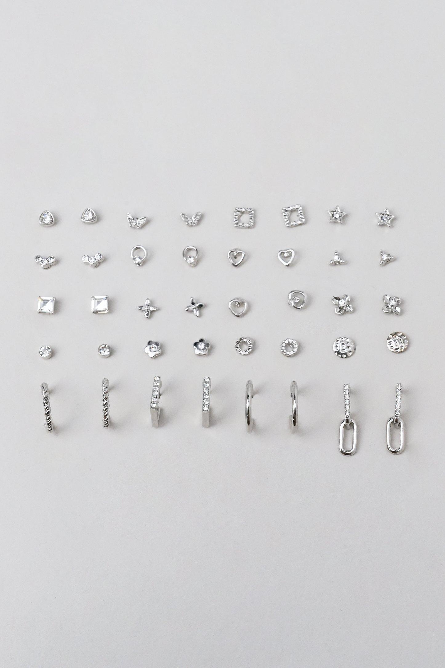 20 Pack Stud Earrings