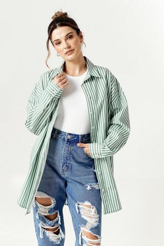 Oversized Stripe Shirt