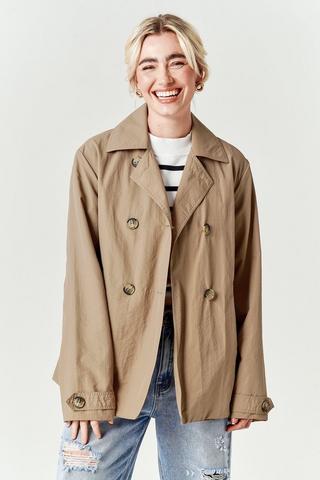 Cropped Trench Coat