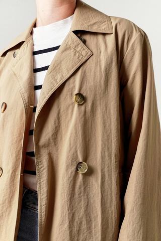 Cropped Trench Coat